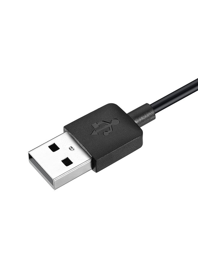 كابل نقل البيانات وشحن الساعة الذكية مزود بواجهة USB بطول 1 متر لساعات توم توم أدفينشرر/ جولفر 2/ رانر 2/ رانر 3/ سبارك/ سبارك 3 أسود - Image 5